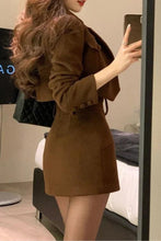 Elegant 3 Piece Set Slim Sexy Vest + Tight Mini Skirt High Quality