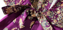 High Quality Three Quarter Sleeve V Neck Long Sleeve Flower Print Satin Dress