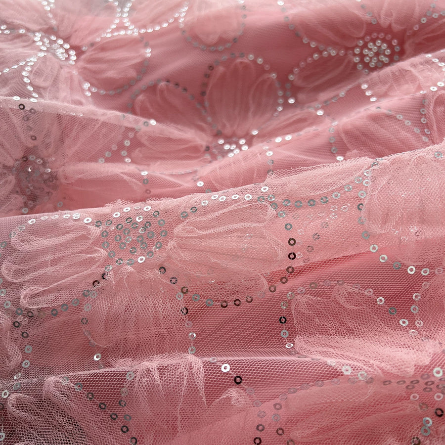 Spring Autumn French High-end Women's Dress New Lace Embroidery Glitter Lantern Sleeve Single Breasted Party Birthday Dress