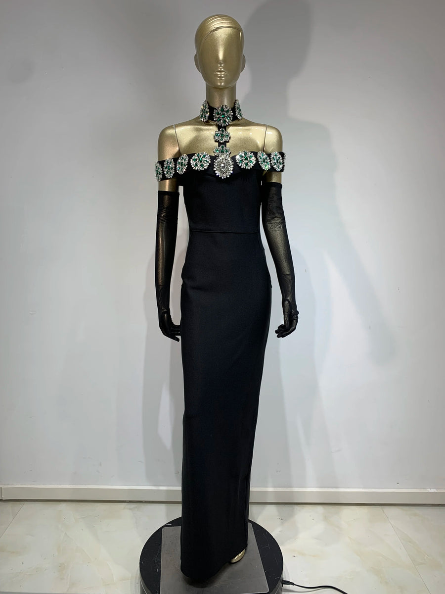 black diamond bandage dress Miranda Black Diamond Bandage Dress FancyAdd