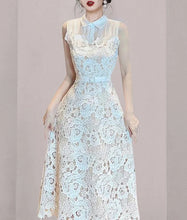 High quality sleeveless elegant lace dress