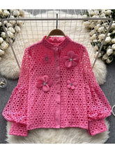 Versatile Floral Bubble Sleeve Casual French Style Shirt in Various High Quality Colors