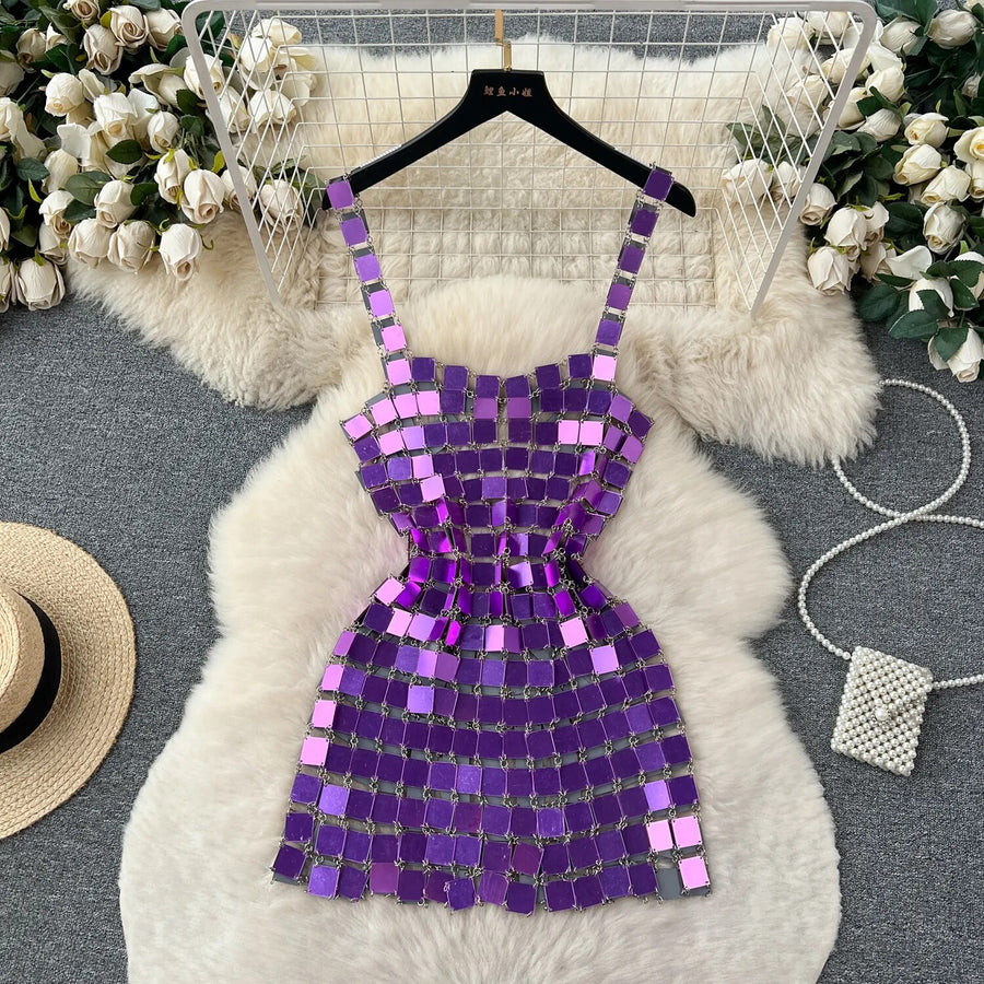 High Quality Backless Wrap Hip Wrap Sequin Elegant Elegant Dress