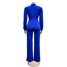 Elegant Hollow Out Turtleneck Long Sleeve Slim Fit Jumpsuit with Belt High Quality