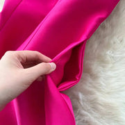 High-waisted, plain A-line formal dresses with thin straps, high quality