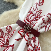 Chic vintage print sleeveless Elegant Fairy spring  Women Sundress women clothing A-line dress