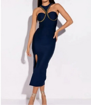 Red Blue Color Women Sexy Off the Shoulder Bodycon Long Dress Rayon Bandage Fashion Nightclub Party Celebrate Costume Outfit