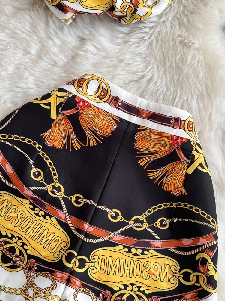 Temperament 2 Piece Sets for Women Short Sleeve Single Breasted Shirts High Waist Shorts Outfits Floral Summer Suit Roupas Femme