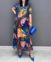 Multicolor three quarter sleeve midi dress with high quality belt