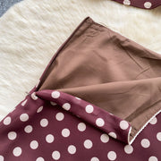 Retro Polka Dot Skirt Set Women Summer Sweet Style Fashion Temperament Camisole Top and Fashion Bodycon Skirt Women Skirt Set