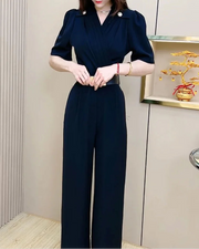 New Arrival Fashion Workout Sexy V-neck Buttons Fitness Sports Romper Jumpsuit for Women Summer Ladies Fmelae
