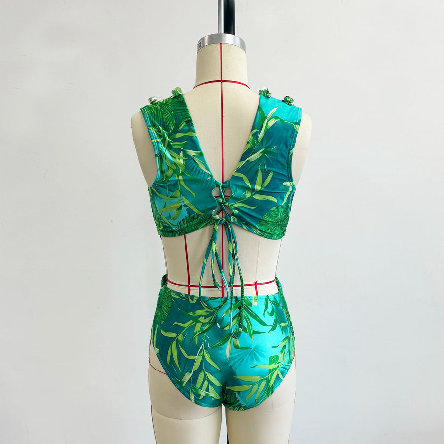 Sexy diamond print bikini set, Brazilian bikini