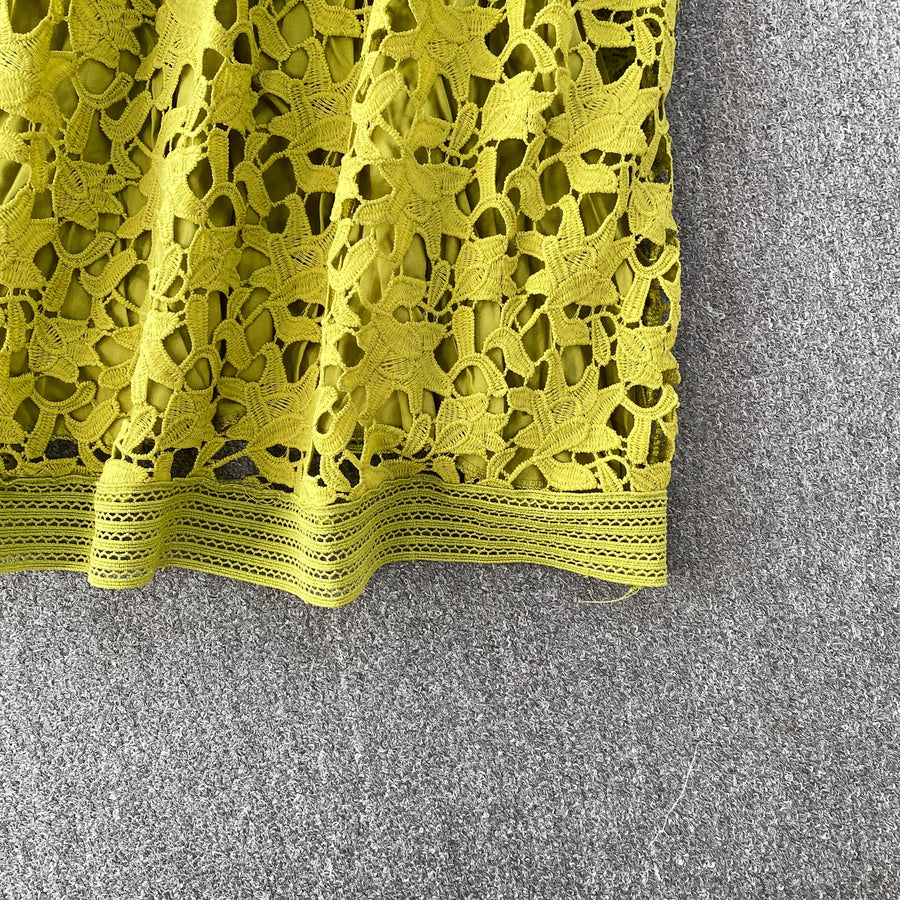 Skirt Sets Women Clothing Temperament Two Piece Set Patchwork Lace Blouses High Waist Hollow Out Long Skirts Suit Summer Outfits