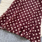 Retro Polka Dot Skirt Set Women Summer Sweet Style Fashion Temperament Camisole Top and Fashion Bodycon Skirt Women Skirt Set
