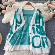 High quality cardigans V-neck sweater + vest + pencil pants three-piece set