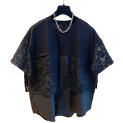 High Quality Loose Black Short Sleeve Shirts