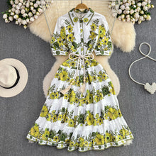 High Quality Floral Print Elegant Dress