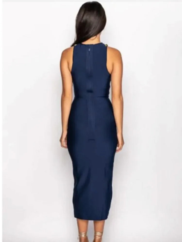 Red Blue Color Women Sexy Off the Shoulder Bodycon Long Dress Rayon Bandage Fashion Nightclub Party Celebrate Costume Outfit