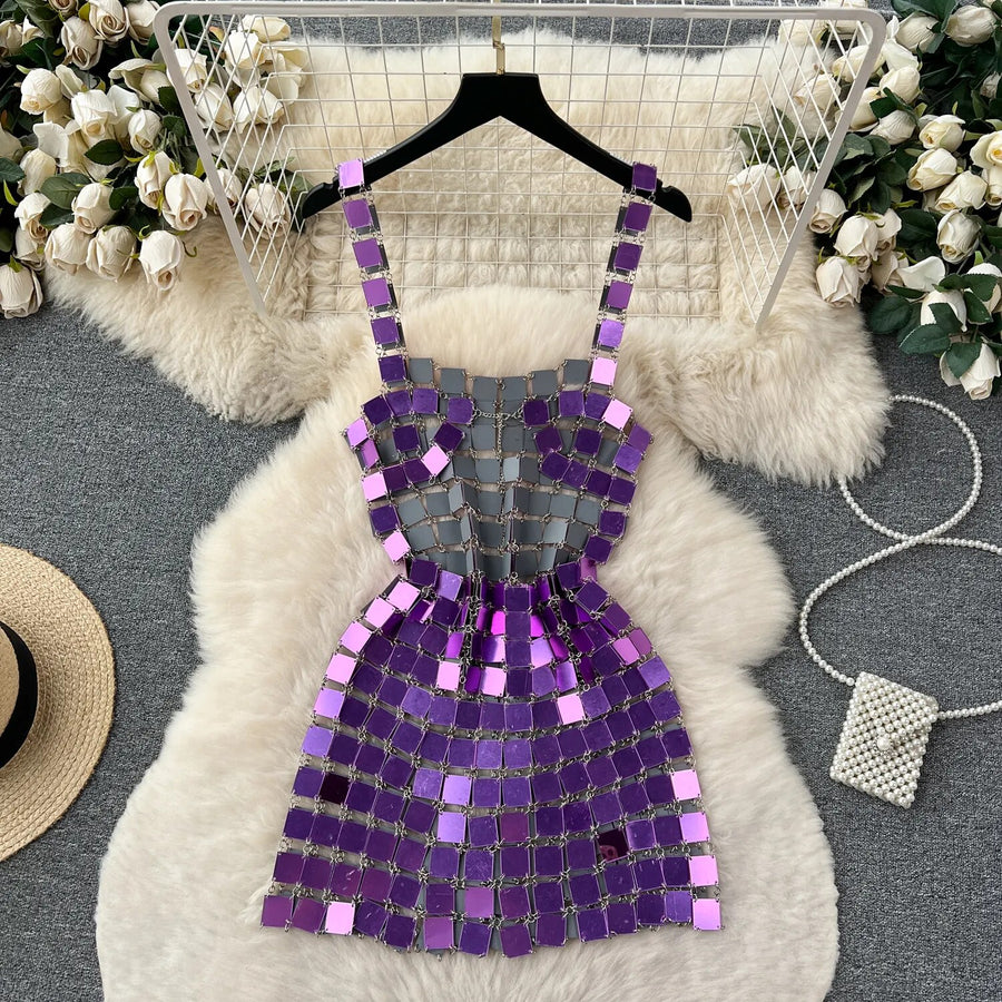 High Quality Backless Wrap Hip Wrap Sequin Elegant Elegant Dress