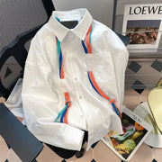 High quality long sleeve casual turn-down collar shirt with pocket