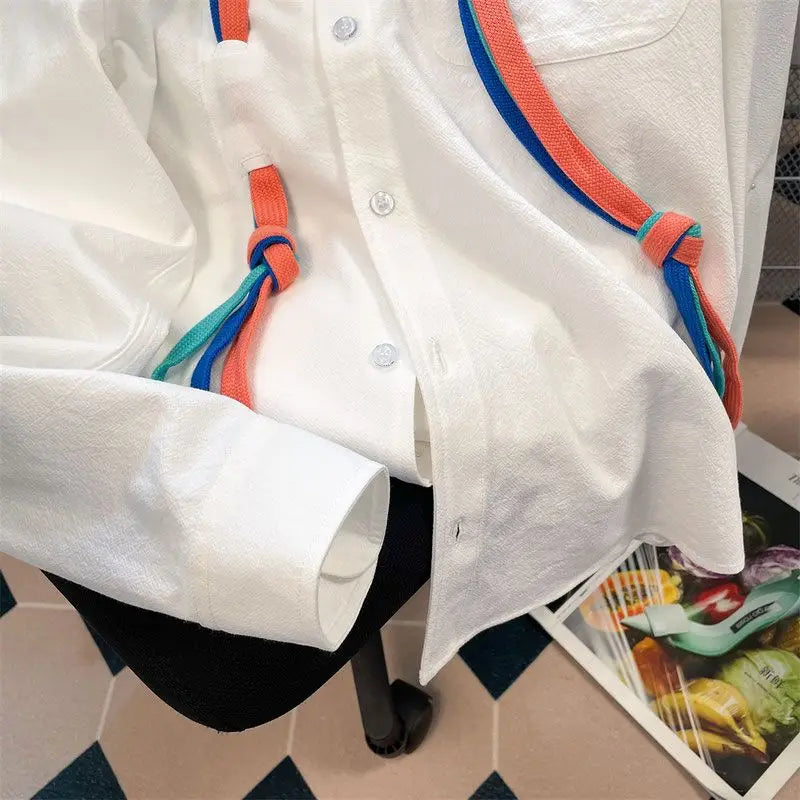 High quality long sleeve casual turn-down collar shirt with pocket
