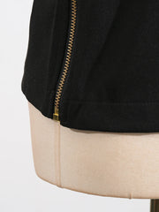 Square neck, sleeveless, patchwork top with high quality metal buckle