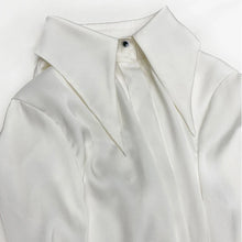 High Quality Vintage Elegant Long Sleeve Satin Shirts