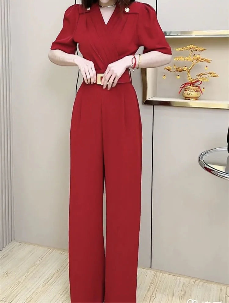 New Arrival Fashion Workout Sexy V-neck Buttons Fitness Sports Romper Jumpsuit for Women Summer Ladies Fmelae