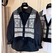 High quality comfortable and versatile long sleeve two-piece shirt