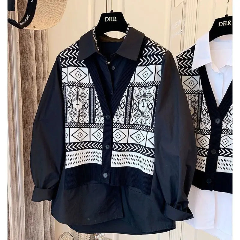 High quality comfortable and versatile long sleeve two-piece shirt