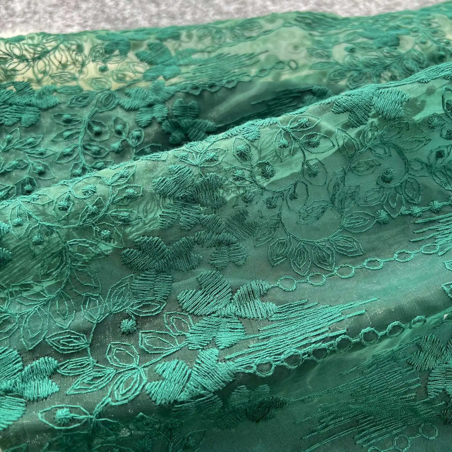 Luxury Embroidery Formal Dresses Women Summer Autumn Lantern Long Sleeve Lace Vestidos Pearl Prom Evening Birthday Dress Party