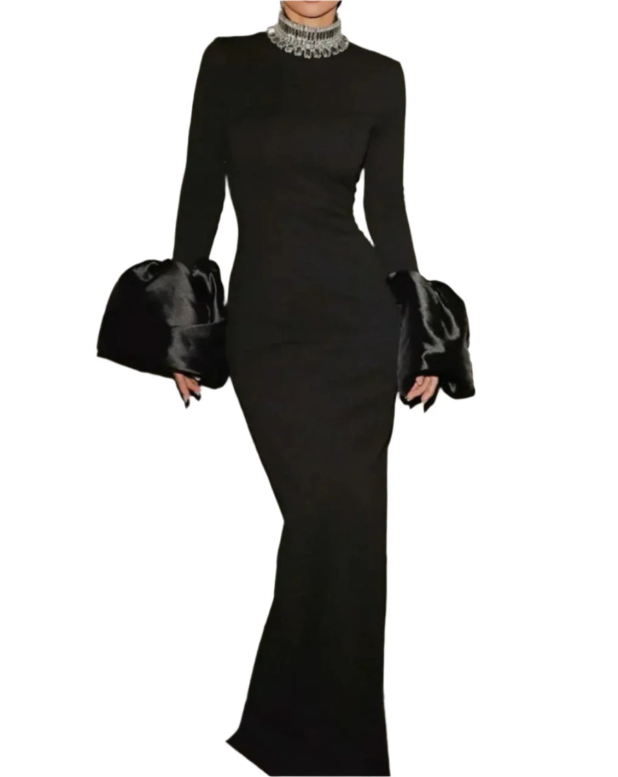 High Quality Women Sexy Flare Sleeve Sparkly Crystal Bodycon Bandage Long Dress Elegant Evening Party Celebrate Red Carpet Dress Red / XS High Quality Women Sexy Flare Sleeve Sparkly Crystal Bodycon Bandage Long Dress Elegant Evening Party Celebrate Red Carpet Dress Red / XS