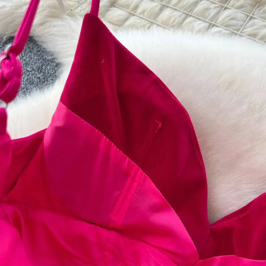 High-waisted, plain A-line formal dresses with thin straps, high quality