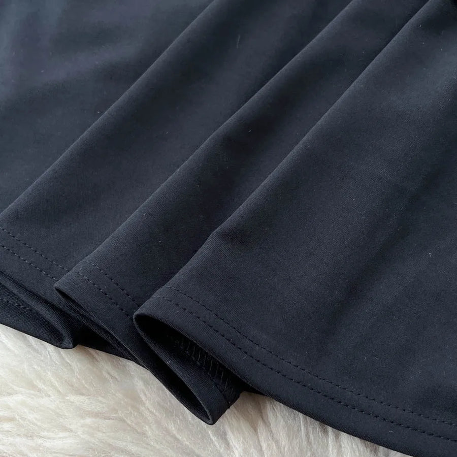 Chic vintage patchwork striped dress Elegant Fairy korean fashion autumn Party women clothing