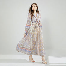 High Quality Belted Vintage High Waist Slim Elegant Dress Set