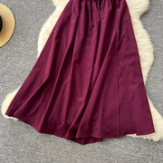 Elegant off-the-shoulder dress with a slit, sexy, openwork, plain, French-style, fashionable, stretchy, fitted, high-quality