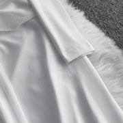 Celebrities Metal Buckle Square Collar with Chest Pad Dress Women's High-end Lace Splicing Mesh Yarn Streamer Elegant Long Dress