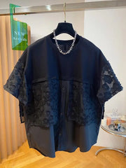 High Quality Loose Black Short Sleeve Shirts