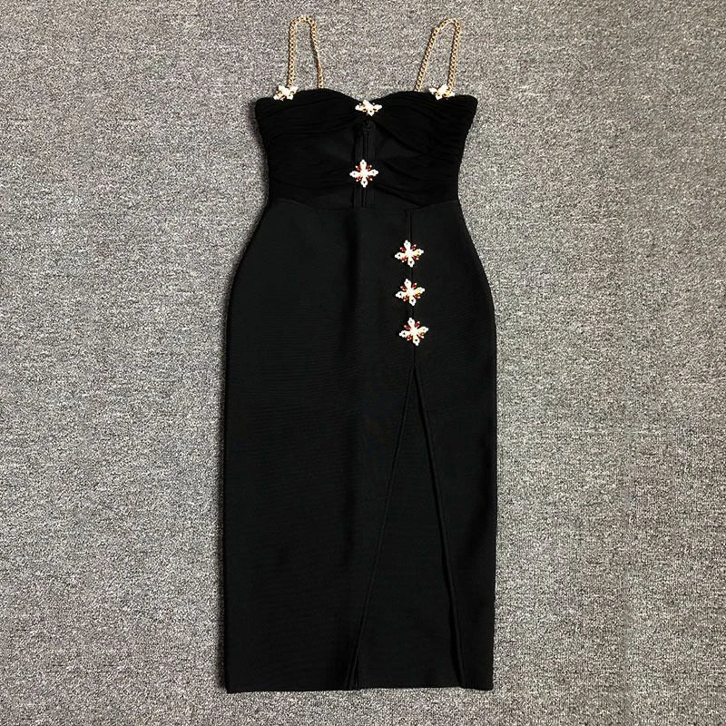 Sexy Strap Diamond Crystal Sequin Hollow Out Sleeveless Bandage Bodycon Dress High Quality Pink / L Sexy Strap Diamond Crystal Sequin Hollow Out Sleeveless Bandage Bodycon Dress High Quality Pink / L