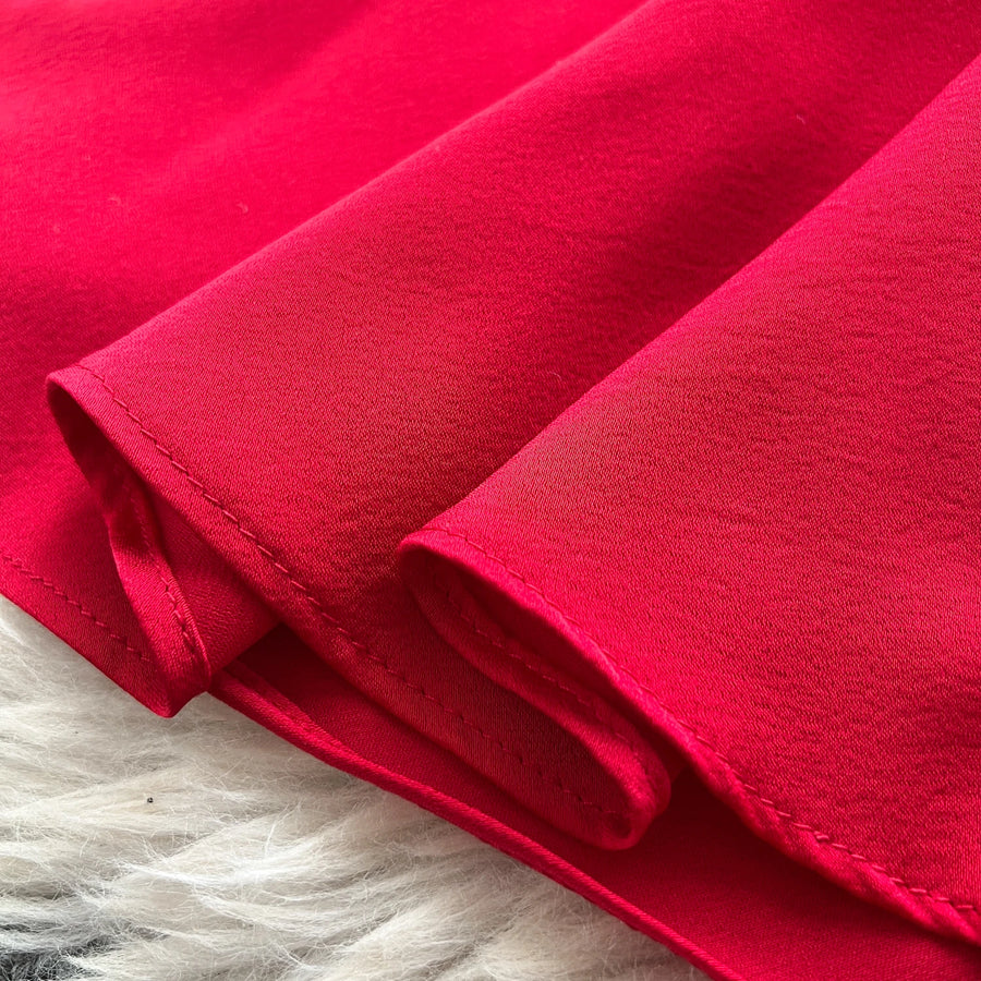 Elegant Satin V-neck Chic Straps Sexy Sleeveless Hotsweet Slim Slip Long Dresses Vintage High Street Women Clothing