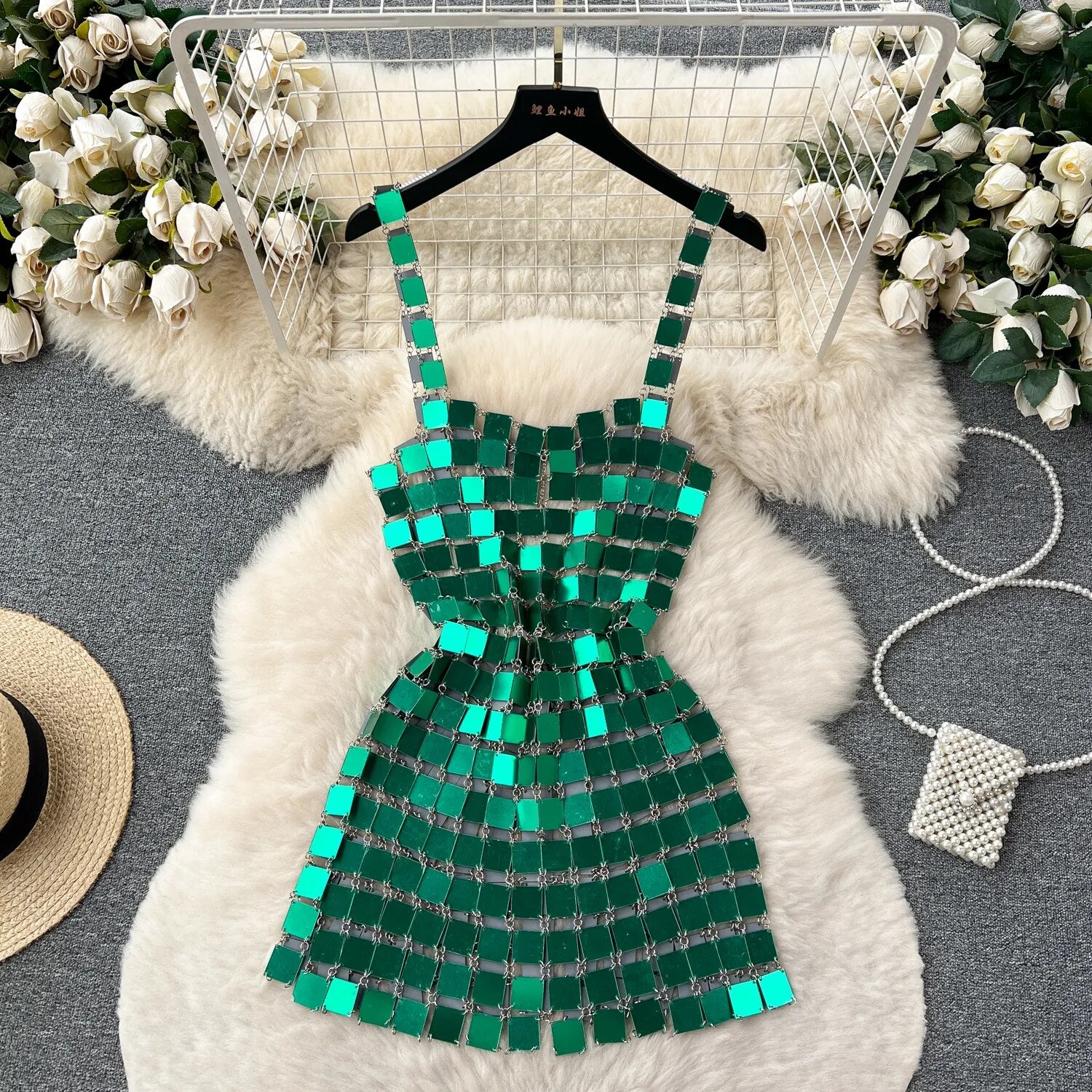 High Quality Backless Wrap Hip Wrap Sequin Elegant Elegant Dress