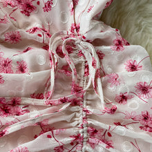 High Quality Sleeves Floral Print V Neck Mermaid Dress