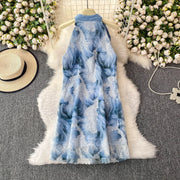 Elegant and beautiful women's dress in a vibrant color with heavy embroidered lace and high-quality sparkling sequins.