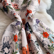 Fashion Elegant Print Sleeveless Dress Women 2026 Summer New Slim Waist Gown Ball Big Swing Robe Fresh Temperament Vestidos
