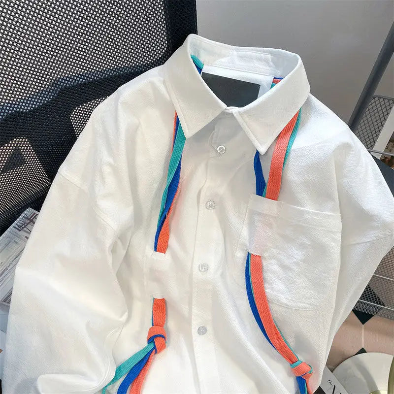 High quality long sleeve casual turn-down collar shirt with pocket