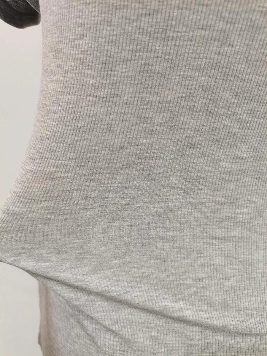 Casual plain pleated patchwork round neck short sleeve t-shirts with spliced metal buckle