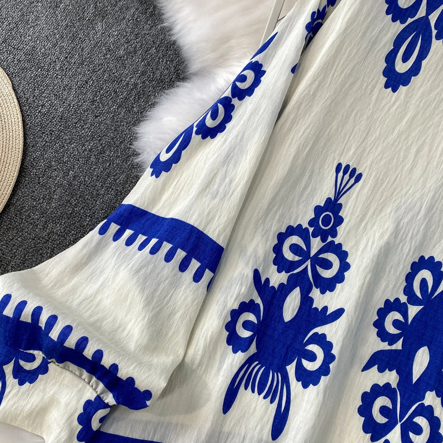 Women Two Piece Skirt Sets Shirt Muslim Suits Shirt Tops Full Sleeve Solid Wide Leg Pant Long Elegant Elastic Waist Summer 2025
