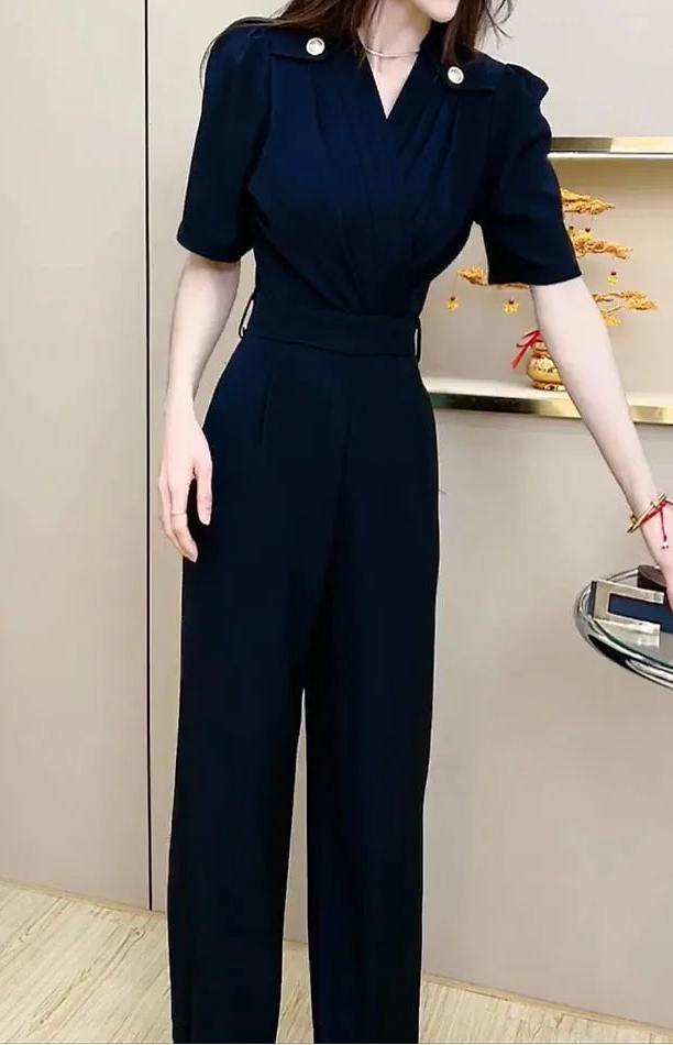 New Arrival Fashion Workout Sexy V-neck Buttons Fitness Sports Romper Jumpsuit for Women Summer Ladies Fmelae