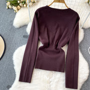Women Elegant Office Two Piece Sets Autumn Winter Long Sleeved Standing Neck Sweater Top High Waist Slim A-line Long Skirt Suits