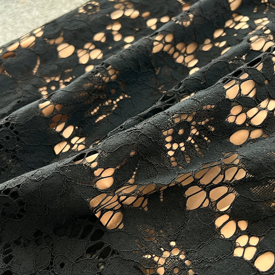 Chic vintage Hook flower hollow lace long sleeve Elegant Fairy korean fashion autumn Party women clothing